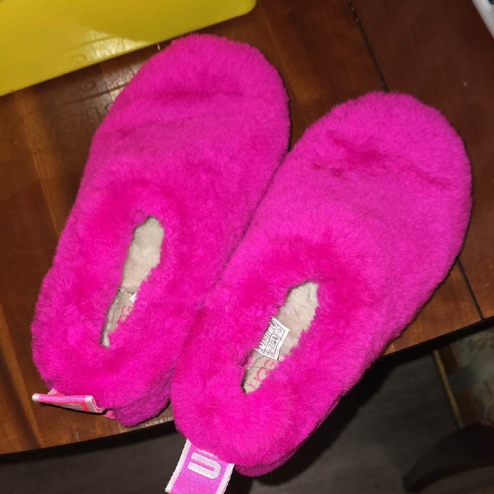 Fuzzy Pink Slippers